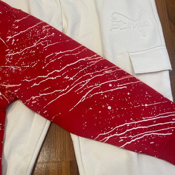 Puma Ferrari Men's 2pc Set Hoodie Sweater PANTS Tracksuit Activewear Size XL New - Picture 4 of 5